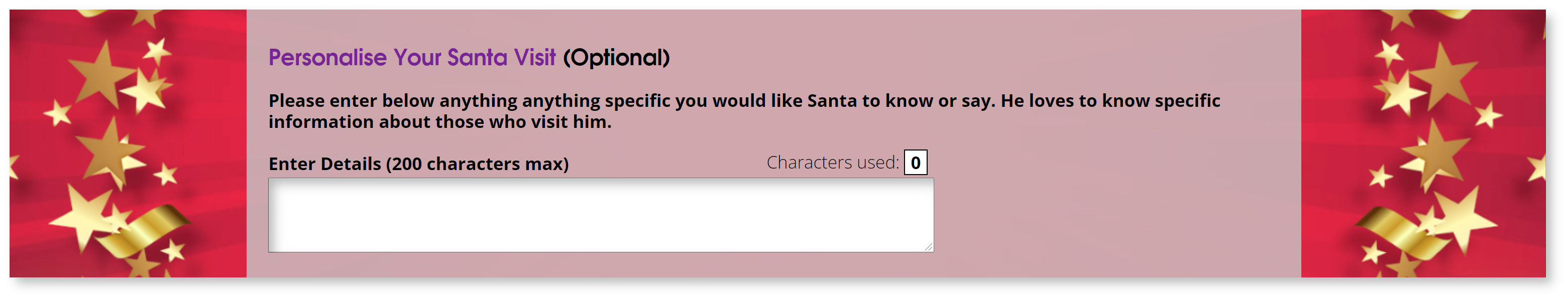 Personalised Online Santa Bookings