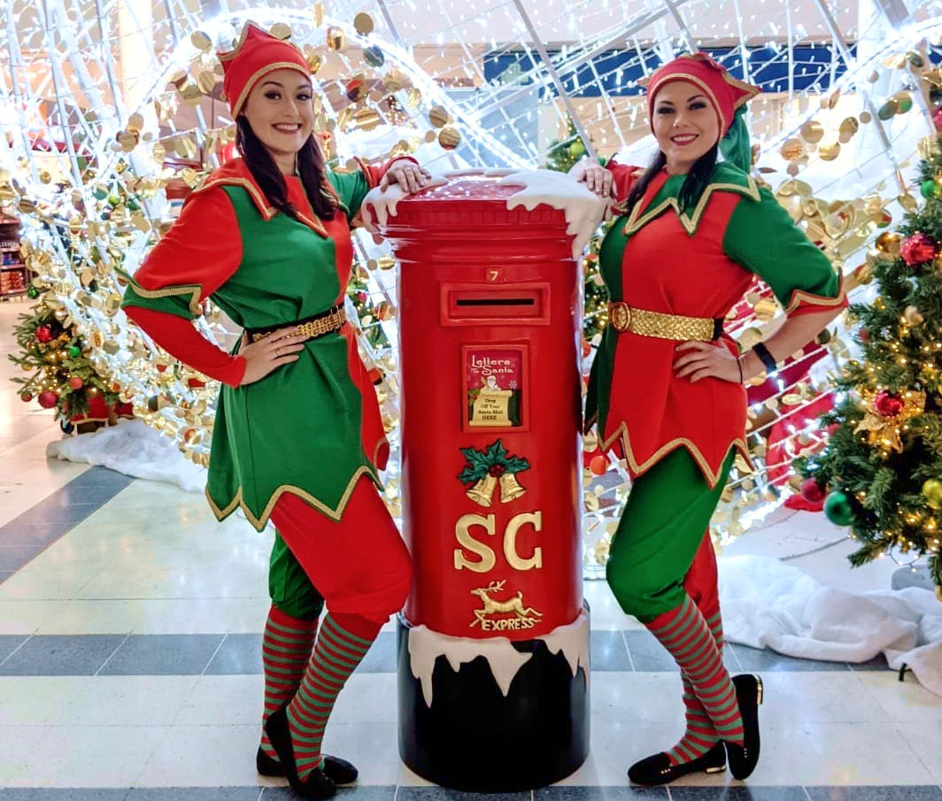 Elves with Santa's Talking Postbox