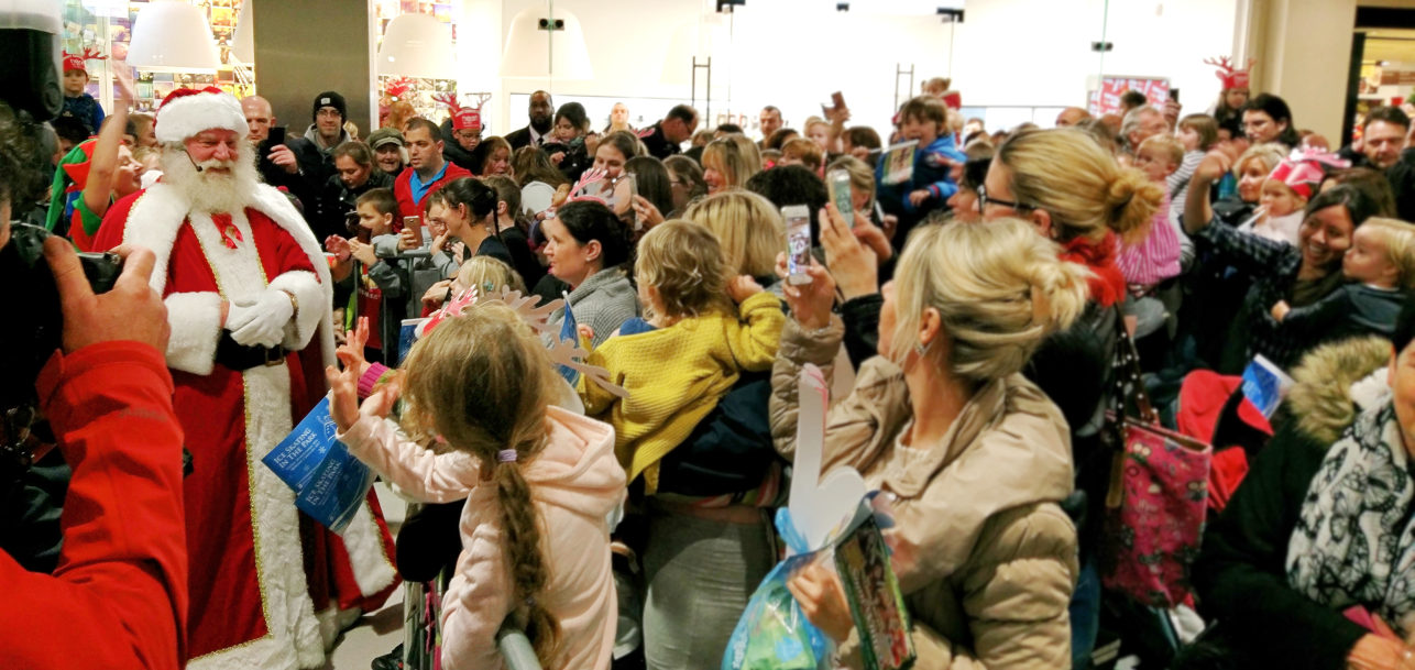 Santa Claus Arrival Shopping Centre