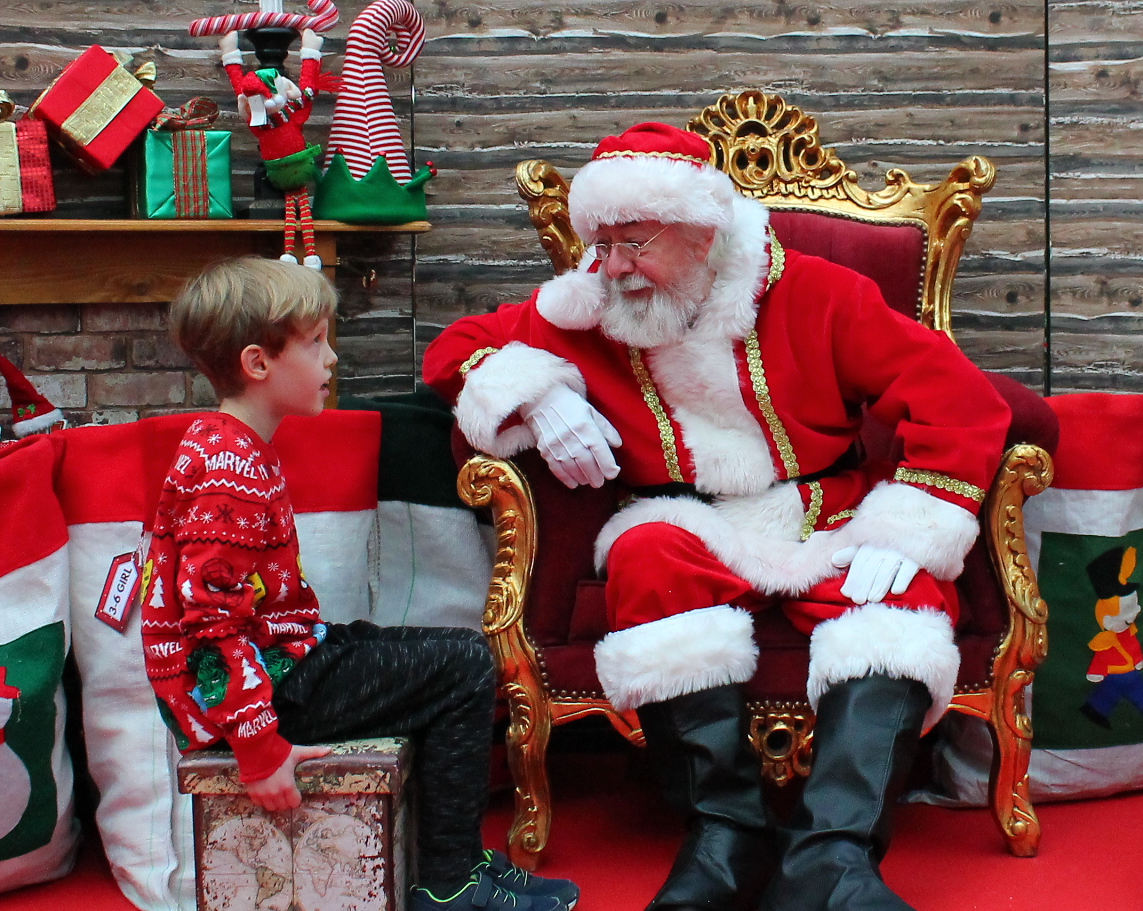 Santa Visit real beard