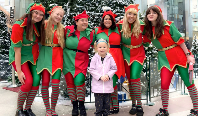 Professional Christmas grotto team of Santas and Elves