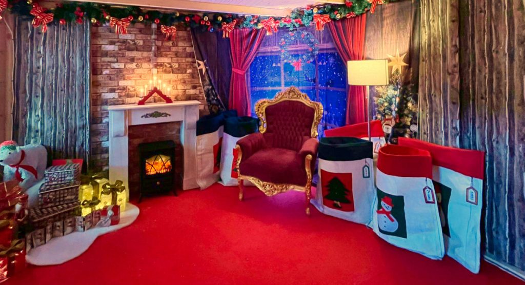 Outdoor Grotto Install Rental Hire Santas Chamber