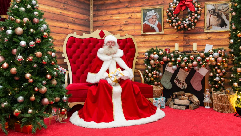 Santa Visit in Retail Unit Christmas Grotto